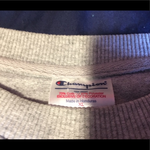 Vintage Champion Crewneck Sweater Gray Size:M - Picture 2 of 2